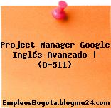 Project Manager Google Inglés Avanzado | (D-511)