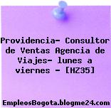 Providencia- Consultor de Ventas Agencia de Viajes- lunes a viernes – [HZ35]