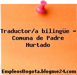 Traductor/a bilingüe – Comuna de Padre Hurtado