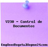 V230 – Control de Documentos