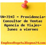 VW-724] – Providencia- Consultor de Ventas Agencia de Viajes- lunes a viernes