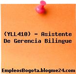 (YLL410) – Asistente De Gerencia Bilingue