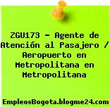 ZGU173 – Agente de Atención al Pasajero / Aeropuerto en Metropolitana en Metropolitana