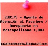 ZGU173 – Agente de Atención al Pasajero / Aeropuerto en Metropolitana T.883