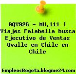 AQV926 – MU.111 | Viajes Falabella busca Ejecutivo de Ventas Ovalle en Chile en Chile