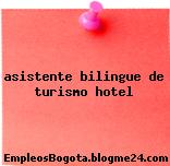 asistente bilingue de turismo hotel