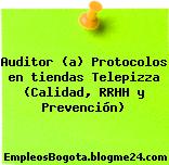 Auditor (a) Protocolos en tiendas Telepizza (Calidad, RRHH y Prevención)