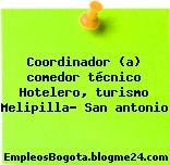 Coordinador (a) comedor técnico Hotelero, turismo Melipilla- San antonio