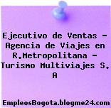 Ejecutivo de Ventas – Agencia de Viajes en R.Metropolitana – Turismo Multiviajes S. A