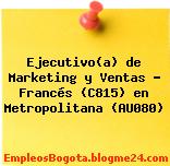Ejecutivo(a) de Marketing y Ventas – Francés (C815) en Metropolitana (AU080)