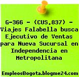 G-366 – (CUS.837) – Viajes Falabella busca Ejecutivo de Ventas para Nueva Sucursal en Independencia en Metropolitana
