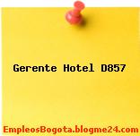 Gerente Hotel D857