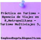 Práctica en Turismo – Agencia de Viajes en R.Metropolitana – Turismo Multiviajes S. A