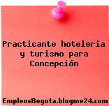 Practicante hoteleria y turismo para Concepción