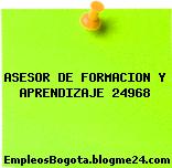 ASESOR DE FORMACION Y APRENDIZAJE 24968