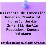 Asistente de Extensión Horaria Planta (4 horas), Jardín Infantil Martín Pescador, Comuna Quintero