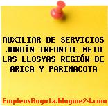 AUXILIAR DE SERVICIOS JARDÍN INFANTIL META LAS LLOSYAS REGIÓN DE ARICA Y PARINACOTA