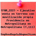 (FAR.222) – Ejecutivo venta en terreno con movilización propia Providencia en Metropolitana en Metropolitana [T.111]