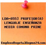 LDA-855] PROFESOR(A) LENGUAJE ENSEÑANZA MEDIA COMUNA PAINE