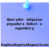 Operador máquina pegadora Bobst o Jagenberg
