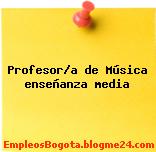 Profesor/a de Música enseñanza media