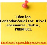 Técnico Contador/auditor Nivel enseñanza Media. PUDAHUEL