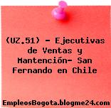(UZ.51) – Ejecutivas de Ventas y Mantención- San Fernando en Chile
