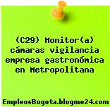 (C29) Monitor(a) cámaras vigilancia empresa gastronómica en Metropolitana
