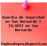 Guardia de Seguridad en San Bernardo | [O.925] en San Bernardo