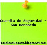 Guardia de Seguridad – San Bernardo
