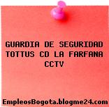 GUARDIA DE SEGURIDAD TOTTUS CD LA FARFANA CCTV