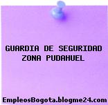 GUARDIA DE SEGURIDAD ZONA PUDAHUEL