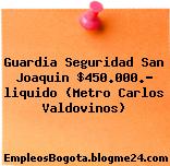 Guardia Seguridad San Joaquin $450.000.- liquido (Metro Carlos Valdovinos)