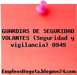 GUARDIAS DE SEGURIDAD VOLANTES (Seguridad y vigilancia) O949