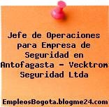 Jefe de Operaciones para Empresa de Seguridad en Antofagasta – Vecktrom Seguridad Ltda