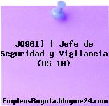 JQ961] | Jefe de Seguridad y Vigilancia (OS 10)