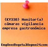 (KY338) Monitor(a) cámaras vigilancia empresa gastronómica