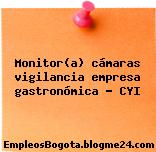 Monitor(a) cámaras vigilancia empresa gastronómica – CYI