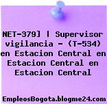 NET-379] | Supervisor vigilancia – (T-534) en Estacion Central en Estacion Central en Estacion Central