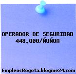 OPERADOR DE SEGURIDAD 448.000/ÑUÑOA