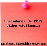 Operadores de CCTV Video vigilancia