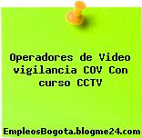 Operadores de Video vigilancia COV – Con curso CCTV