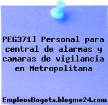 PEG371] Personal para central de alarmas y camaras de vigilancia en Metropolitana
