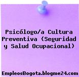 Psicólogo/a Cultura Preventiva (Seguridad y Salud Ocupacional)