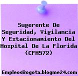 Sugerente De Seguridad, Vigilancia Y Estacionamiento Del Hospital De La Florida (CFH572)